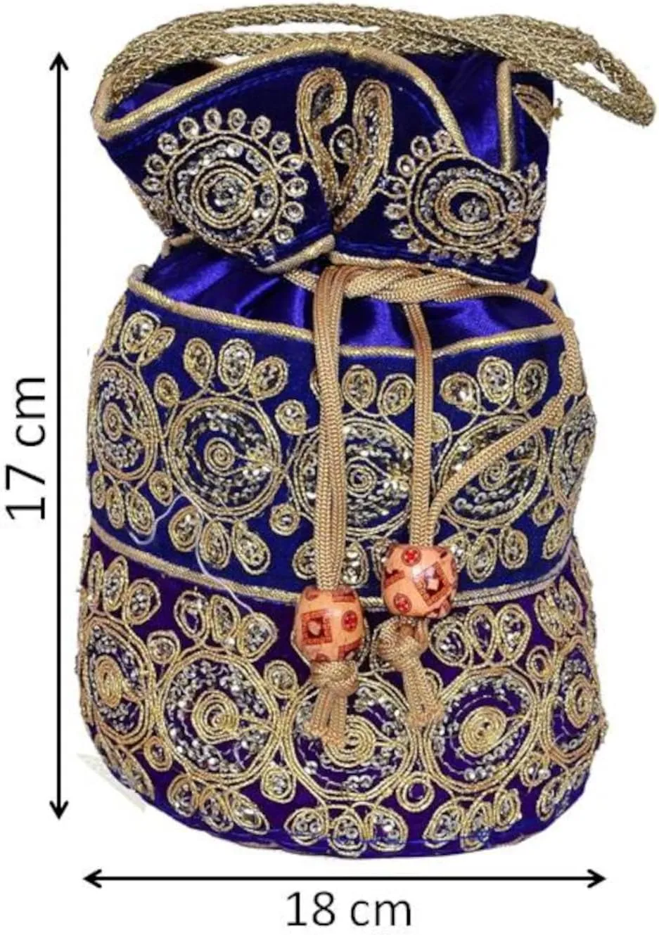 Purpledip Potli Bags Drawstring Purse (Potli01$)