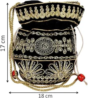 Purpledip Potli Bags Drawstring Purse (Potli01$)