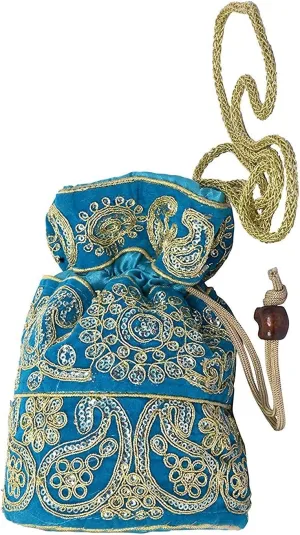 Purpledip Potli Bags Drawstring Purse (Potli01$)