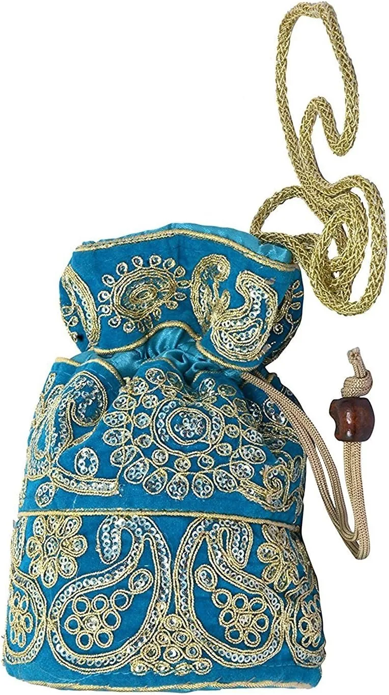 Purpledip Potli Bags Drawstring Purse (Potli01$)